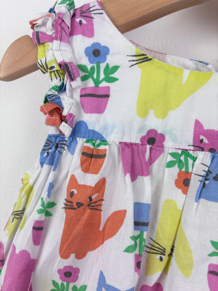 Baby Boden Cat Print Dress 6–12 Months-Dresses-Second Snuggle Preloved