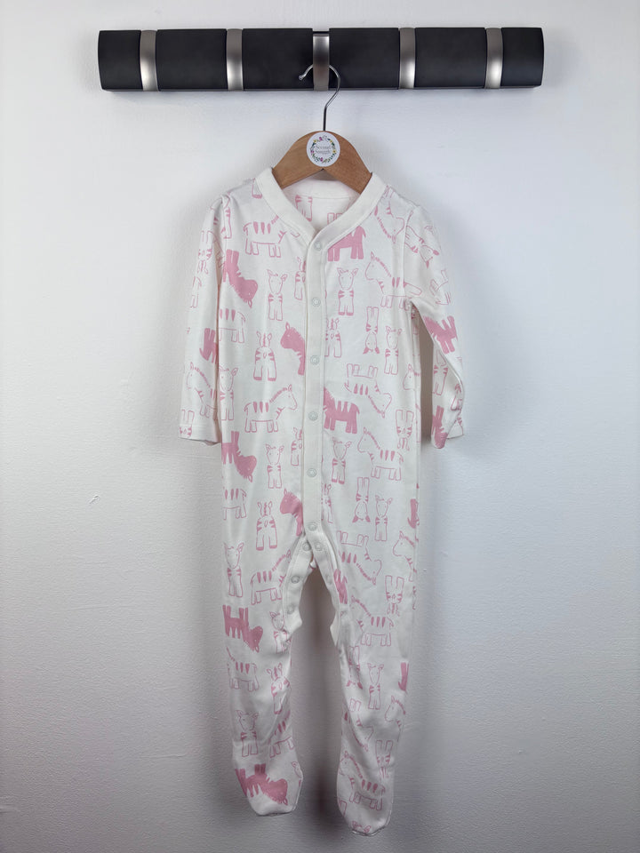 M&S Animal Sleepsuit 12–18 Months-Sleepsuits-Second Snuggle Preloved
