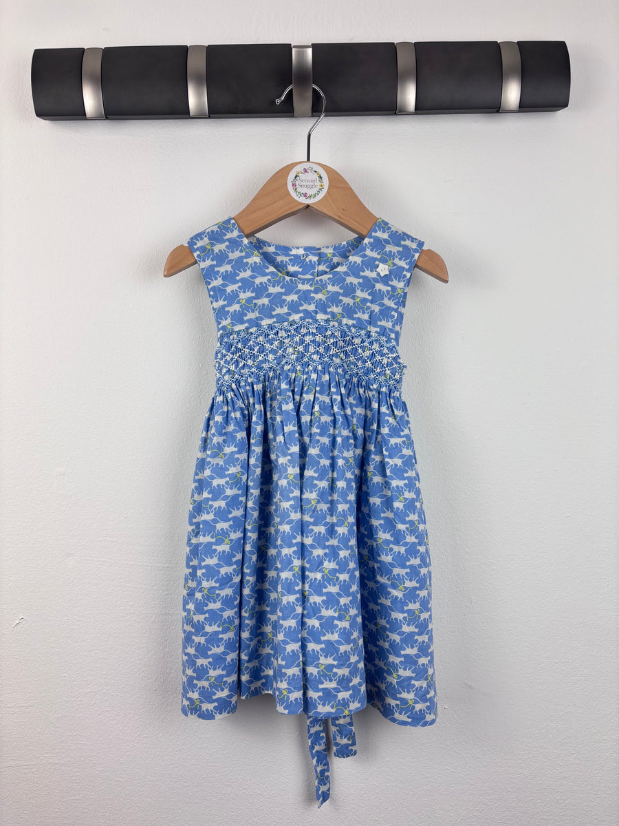 QE Cat Print Dress 6–12 Months-Dresses-Second Snuggle Preloved