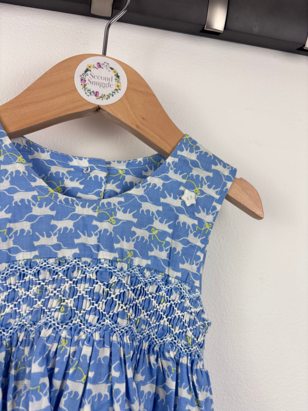 QE Cat Print Dress 6–12 Months-Dresses-Second Snuggle Preloved