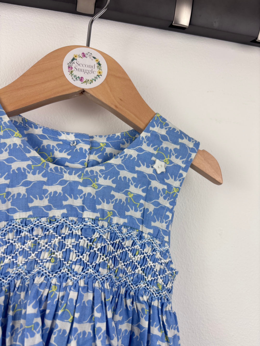 QE Cat Print Dress 6–12 Months-Dresses-Second Snuggle Preloved
