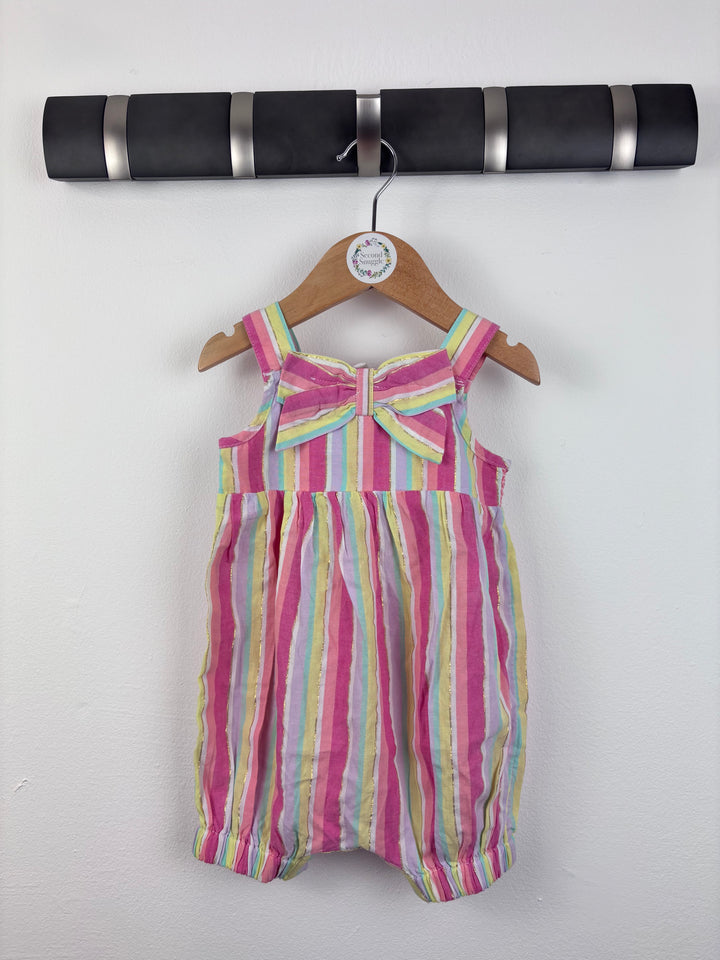 Monsoon Striped Romper 3–6 Months-Rompers-Second Snuggle Preloved