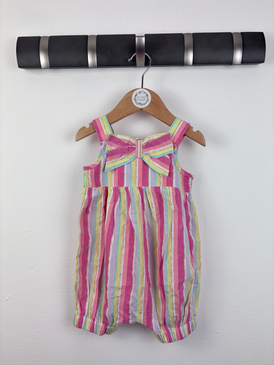 Monsoon Striped Romper 3–6 Months-Rompers-Second Snuggle Preloved