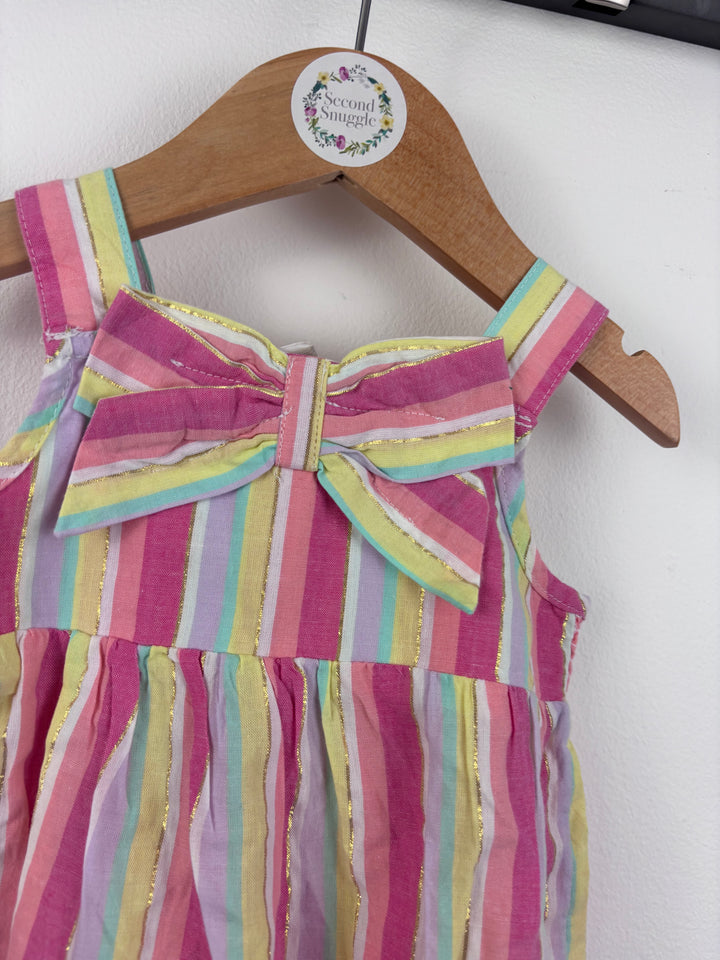 Monsoon Striped Romper 3–6 Months-Rompers-Second Snuggle Preloved