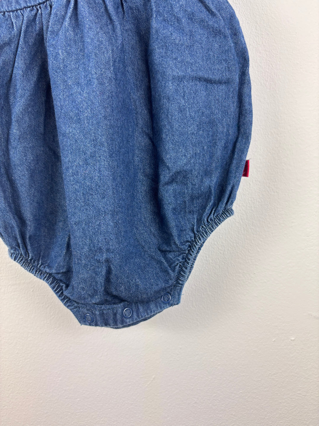 Little Bird Denim Romper 3–6 Months-Rompers-Second Snuggle Preloved