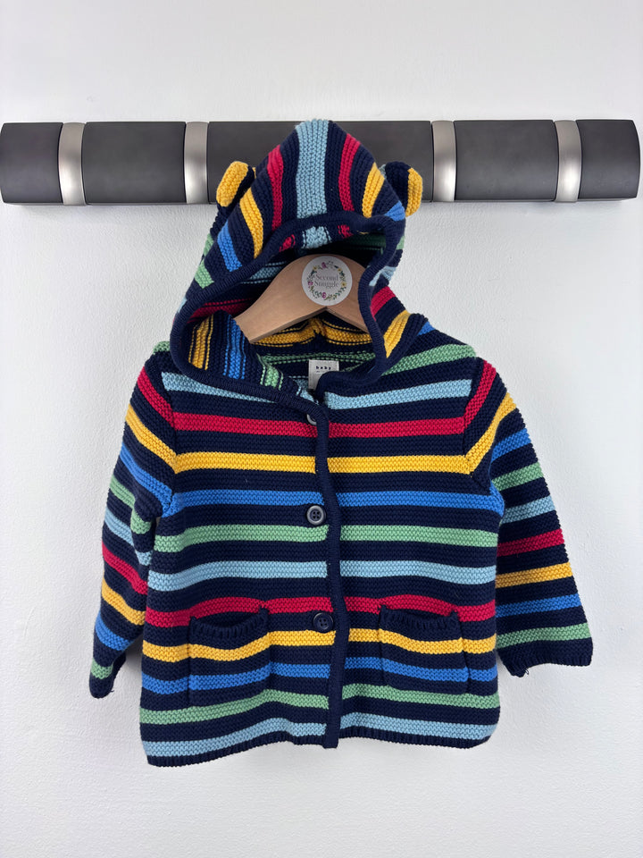 Baby Gap Rainbow Stripe Cardigan 3–6 Months-Cardigans-Second Snuggle Preloved
