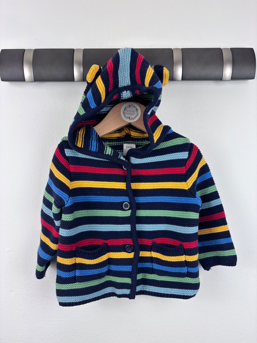 Baby Gap Rainbow Stripe Cardigan 3–6 Months-Cardigans-Second Snuggle Preloved