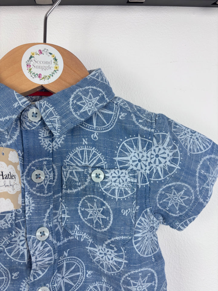 Hatley Compass Shirt 3–6 Months-Shirts-Second Snuggle Preloved