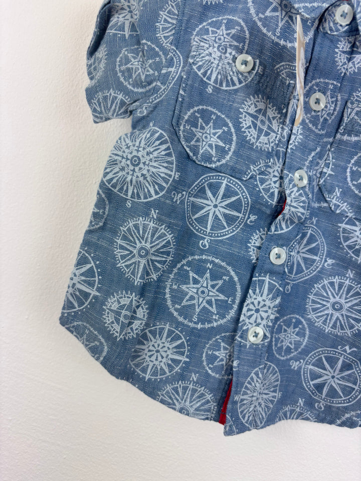 Hatley Compass Shirt 3–6 Months-Shirts-Second Snuggle Preloved
