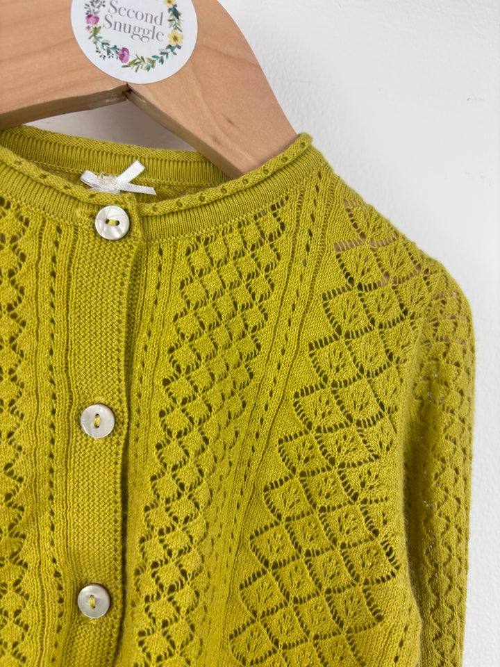 Next Mustard Knit Cardigan 12–18 Months-Cardigans-Second Snuggle Preloved