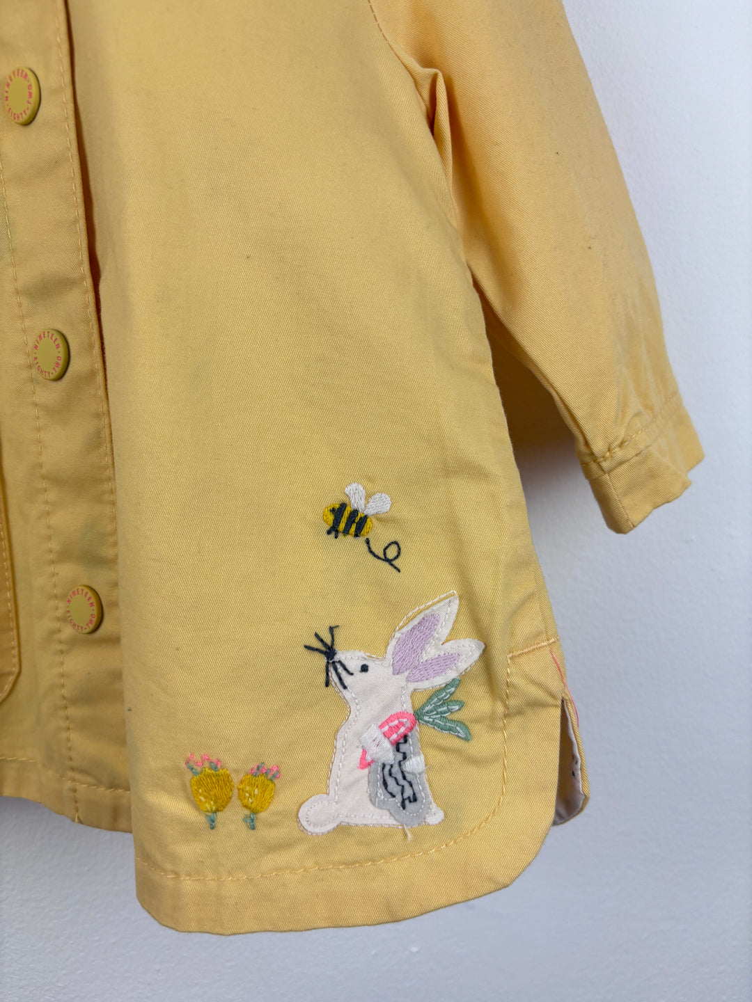 Next Yellow Bunny Coat 6-9 Months-Jackets-Second Snuggle Preloved