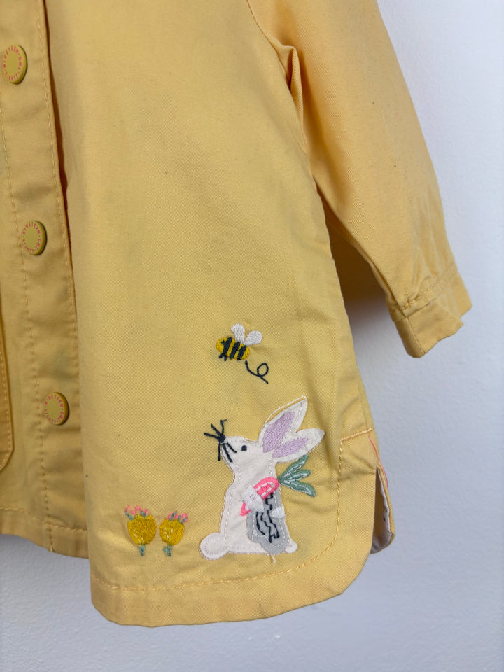 Next Yellow Bunny Coat 6-9 Months-Jackets-Second Snuggle Preloved