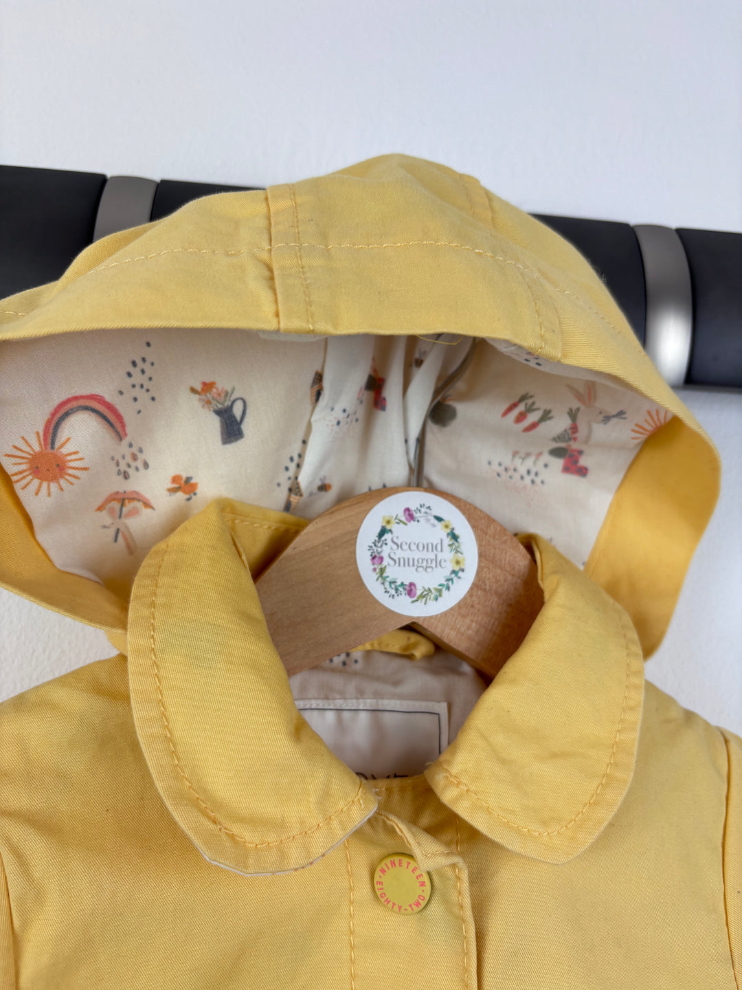 Next Yellow Bunny Coat 6-9 Months-Jackets-Second Snuggle Preloved