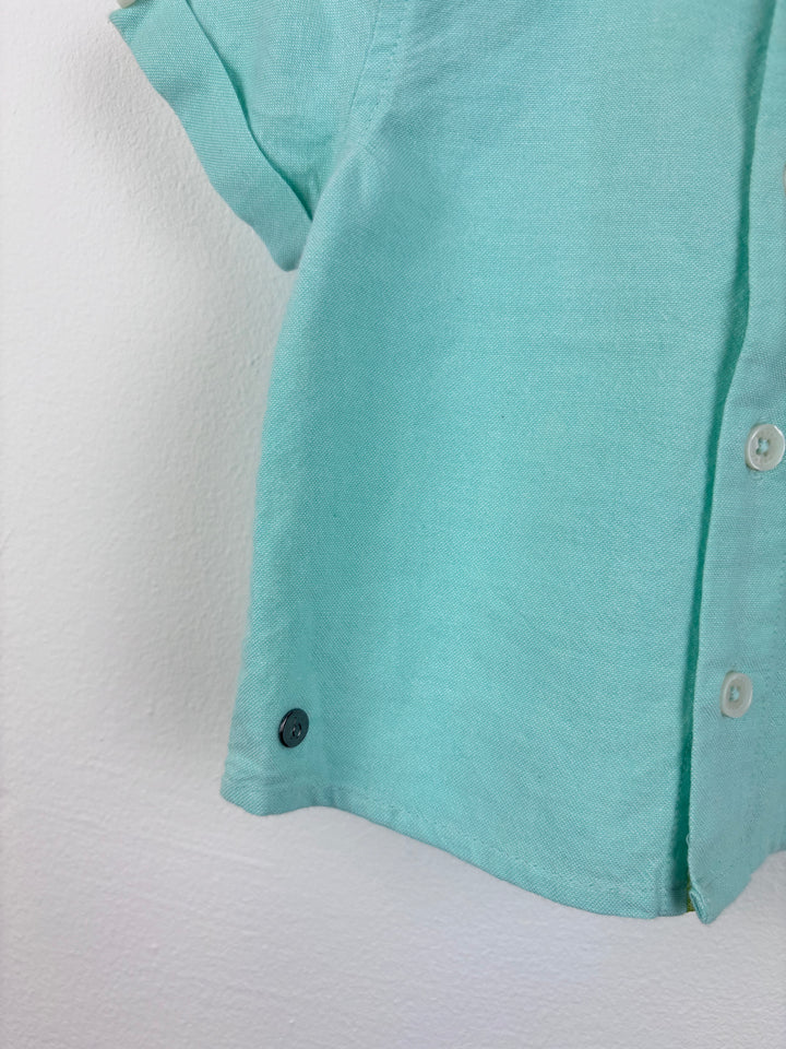 Ted Baker Green Shirt 0-3 Months-Shirts-Second Snuggle Preloved