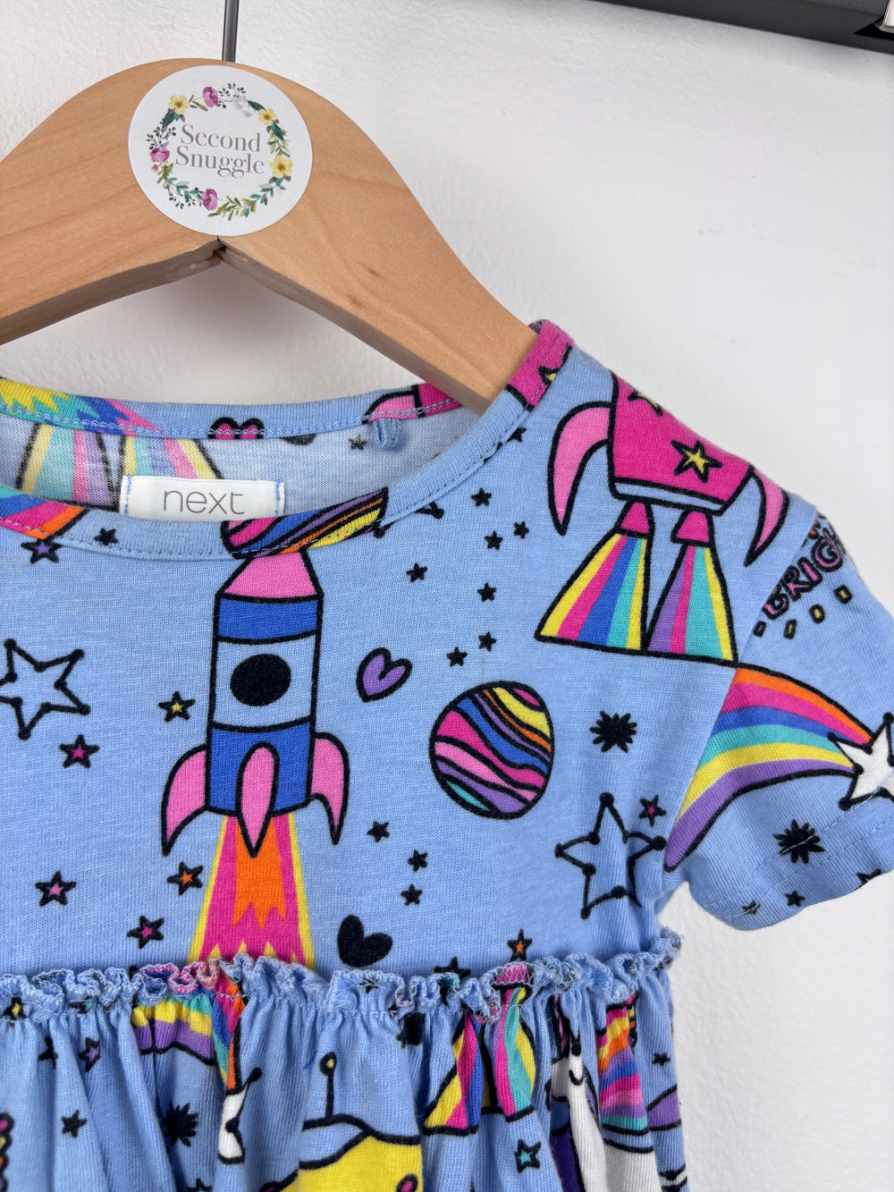 Next Rocket Unicorn Dress 9-12 Months-Dresses-Second Snuggle Preloved