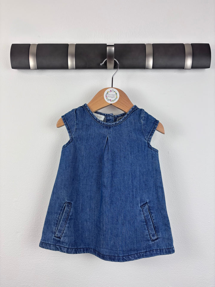 Next Denim Dress 0-3 Months-Dresses-Second Snuggle Preloved