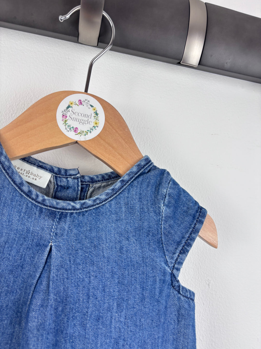 Next Denim Dress 0-3 Months-Dresses-Second Snuggle Preloved