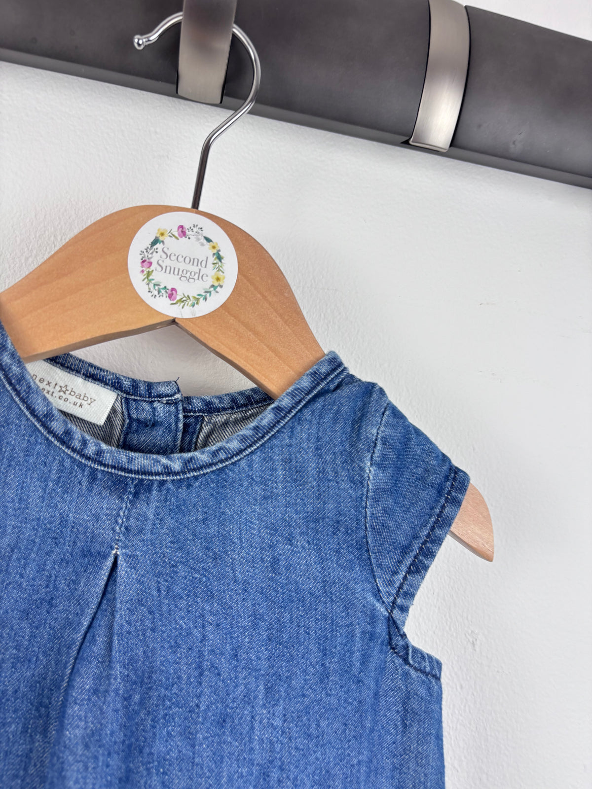 Next Denim Dress 0-3 Months-Dresses-Second Snuggle Preloved