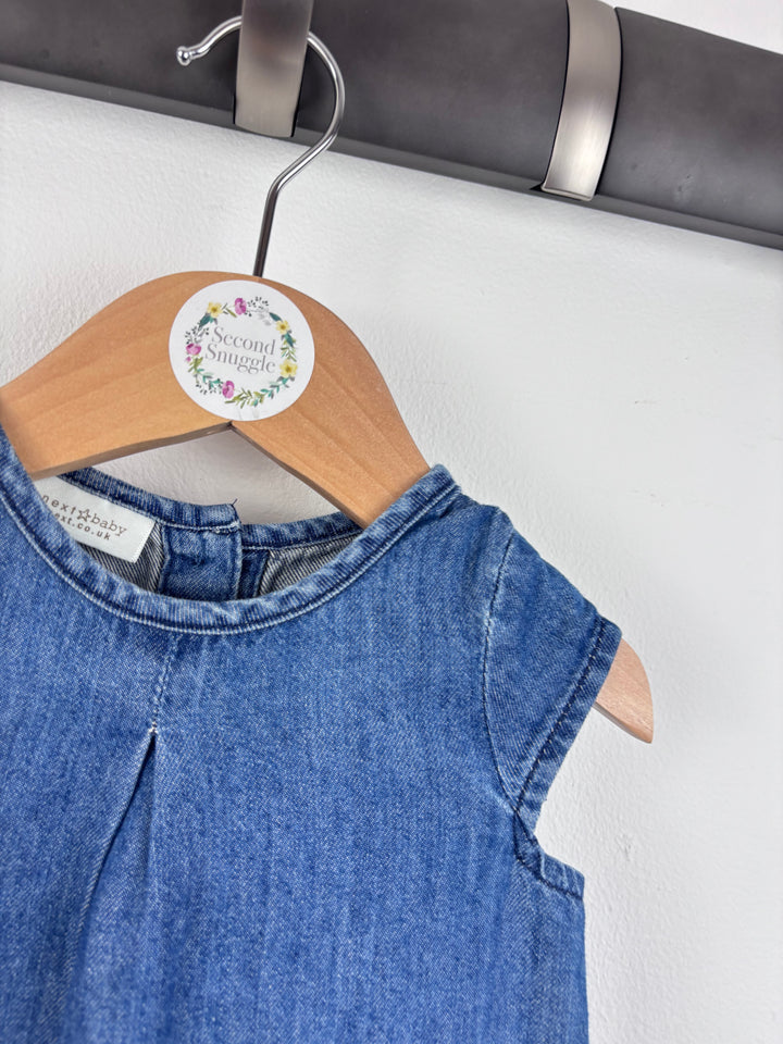 Next Denim Dress 0-3 Months-Dresses-Second Snuggle Preloved