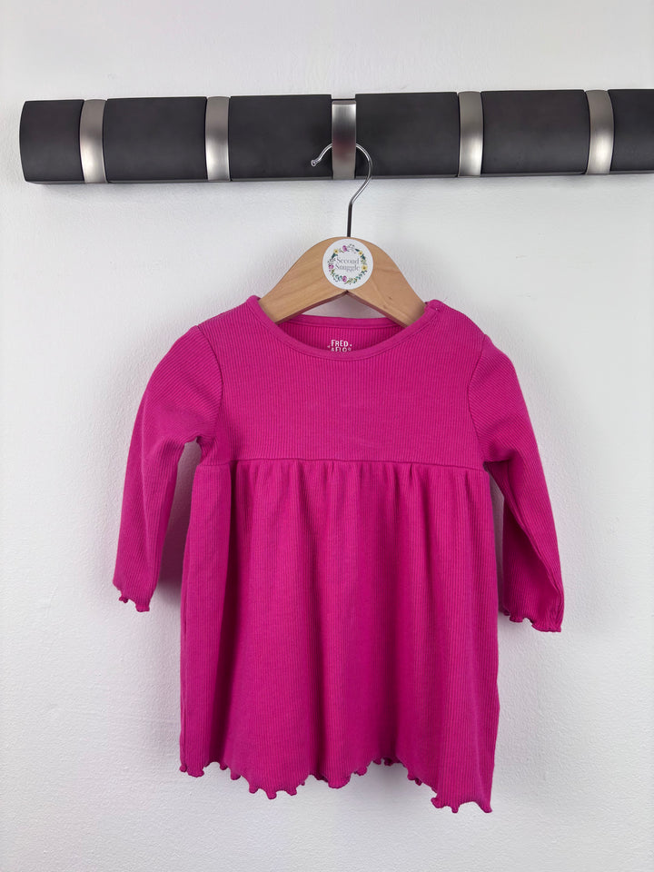 Fred & Flo Pink Dress 0-3 Months-Dresses-Second Snuggle Preloved