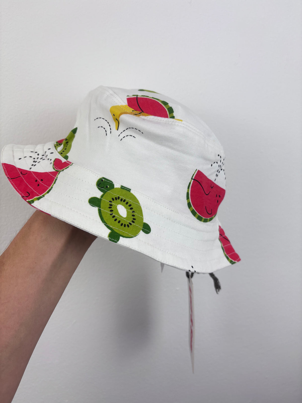 Lucy And Sam Fruit Print Sun Hat 0-6 Months-Hats-Second Snuggle Preloved
