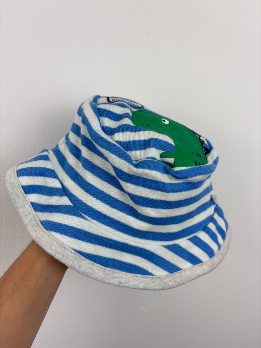 Unbranded Stripe Dinosaur Hat 0-6 Months-Hats-Second Snuggle Preloved