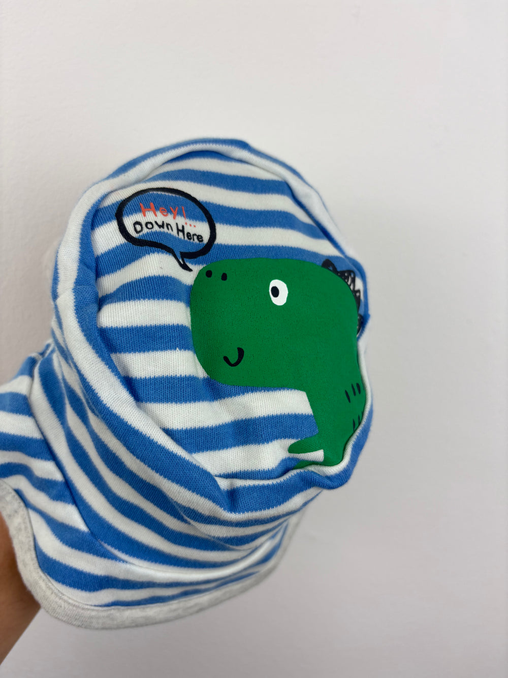 Unbranded Stripe Dinosaur Hat 0-6 Months-Hats-Second Snuggle Preloved