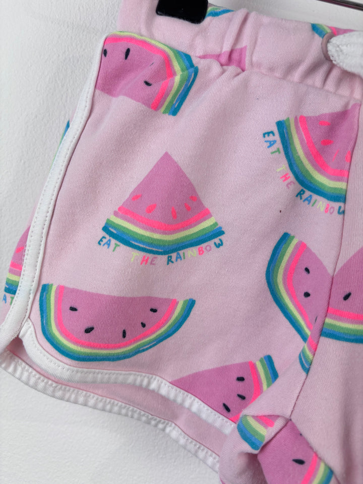 M&S Watermelon Print Shorts 4-5 Years-Shorts-Second Snuggle Preloved