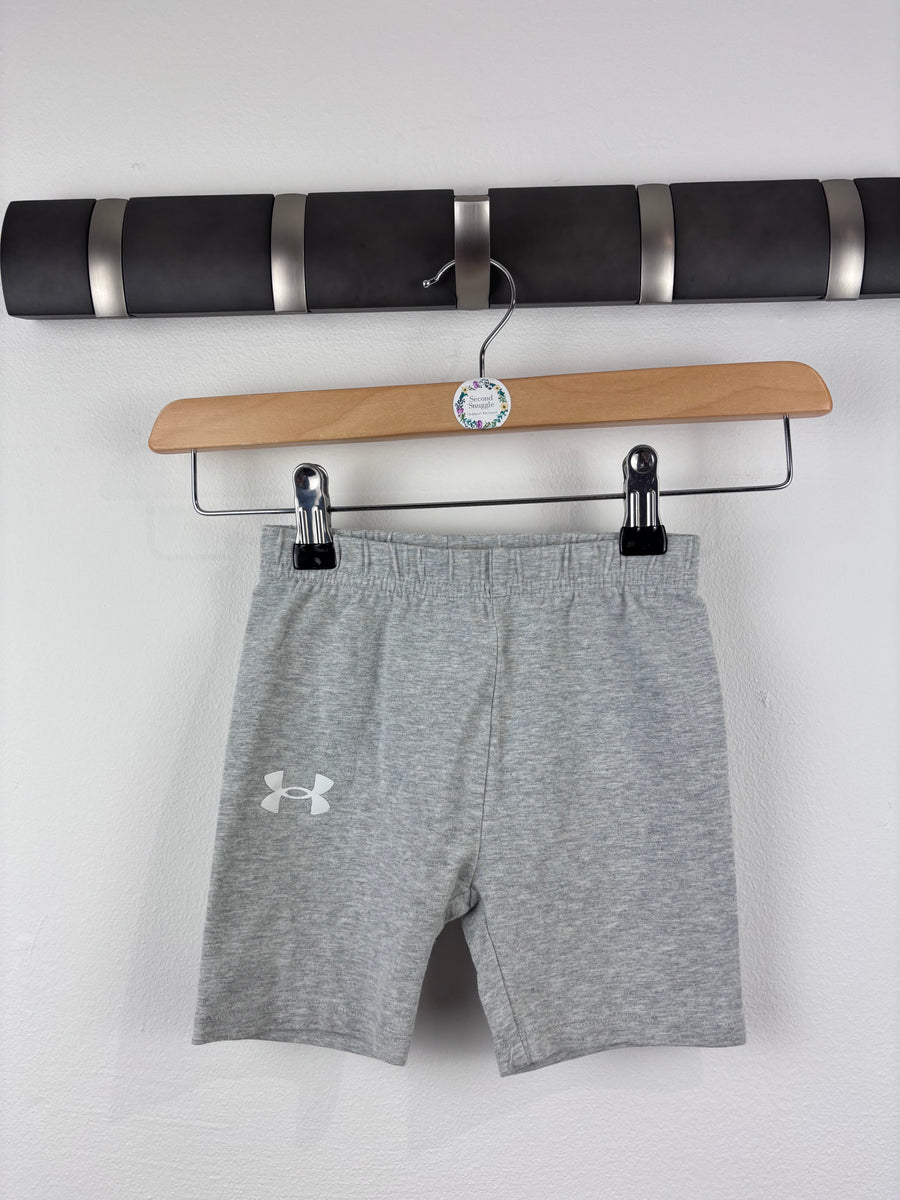 Under Armour Grey Jersey Shorts 3-4 Years-Shorts-Second Snuggle Preloved