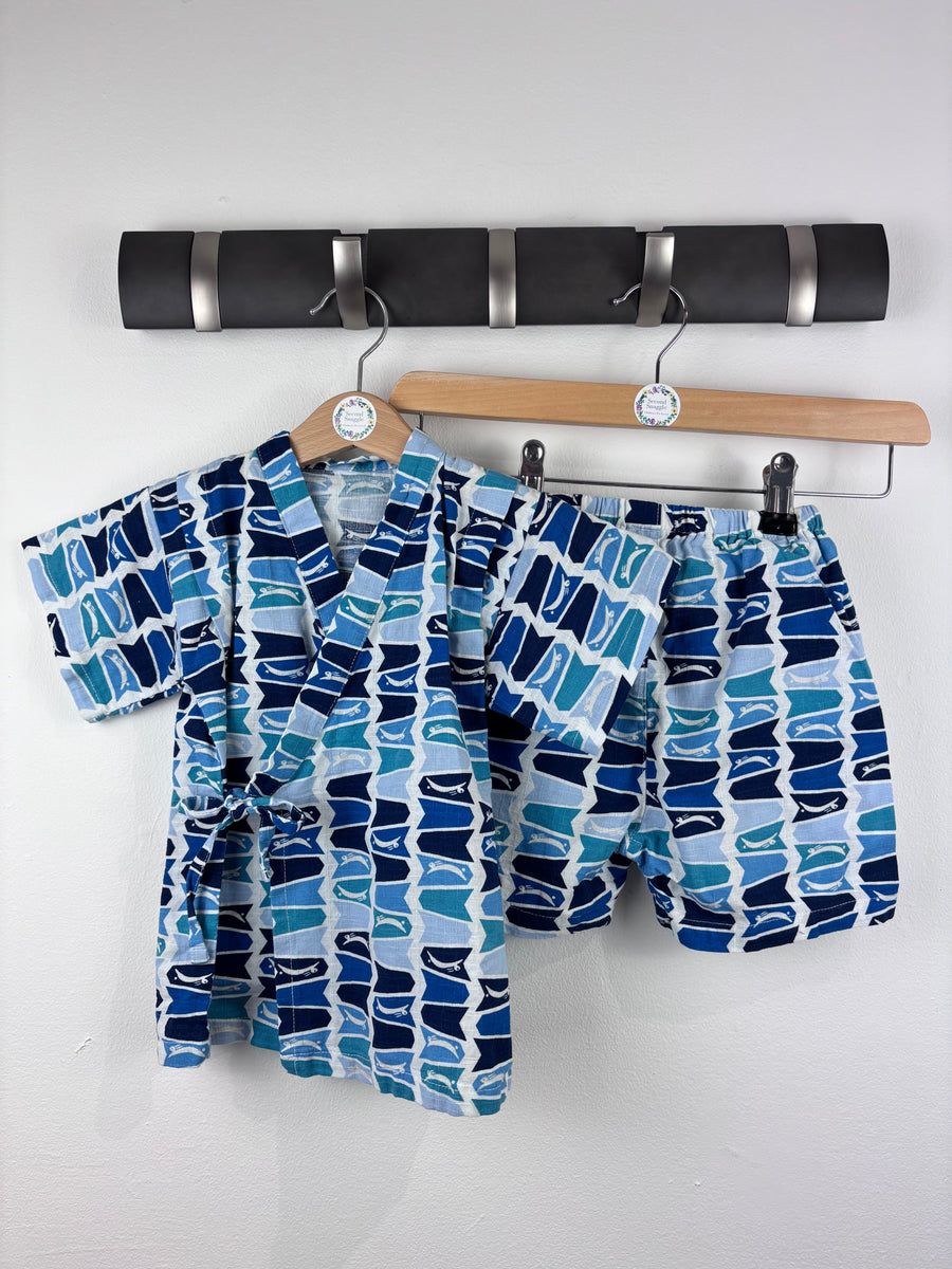 Unbranded Japanese Style Two-Piece Set 95cm (18-24 Months)-Sets-Second Snuggle Preloved
