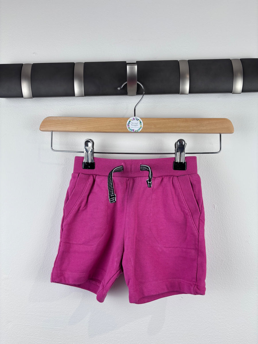 River Island Pink Drawstring Shorts 12–18 Months-Shorts-Second Snuggle Preloved
