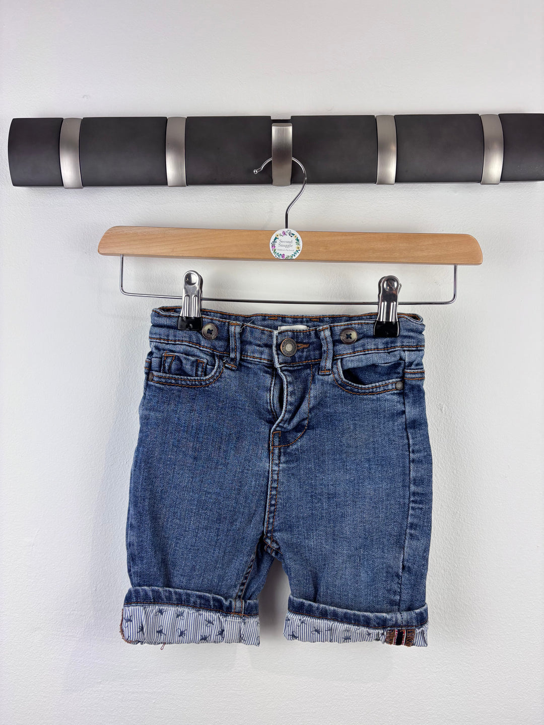 Monsoon Denim Roll-Up Shorts 18–24 Months-Shorts-Second Snuggle Preloved