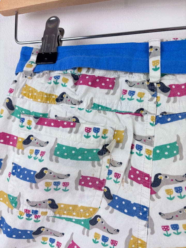 Frugi Dachshund Print Shorts 5-6 Years - PLAY-Shorts-Second Snuggle Preloved