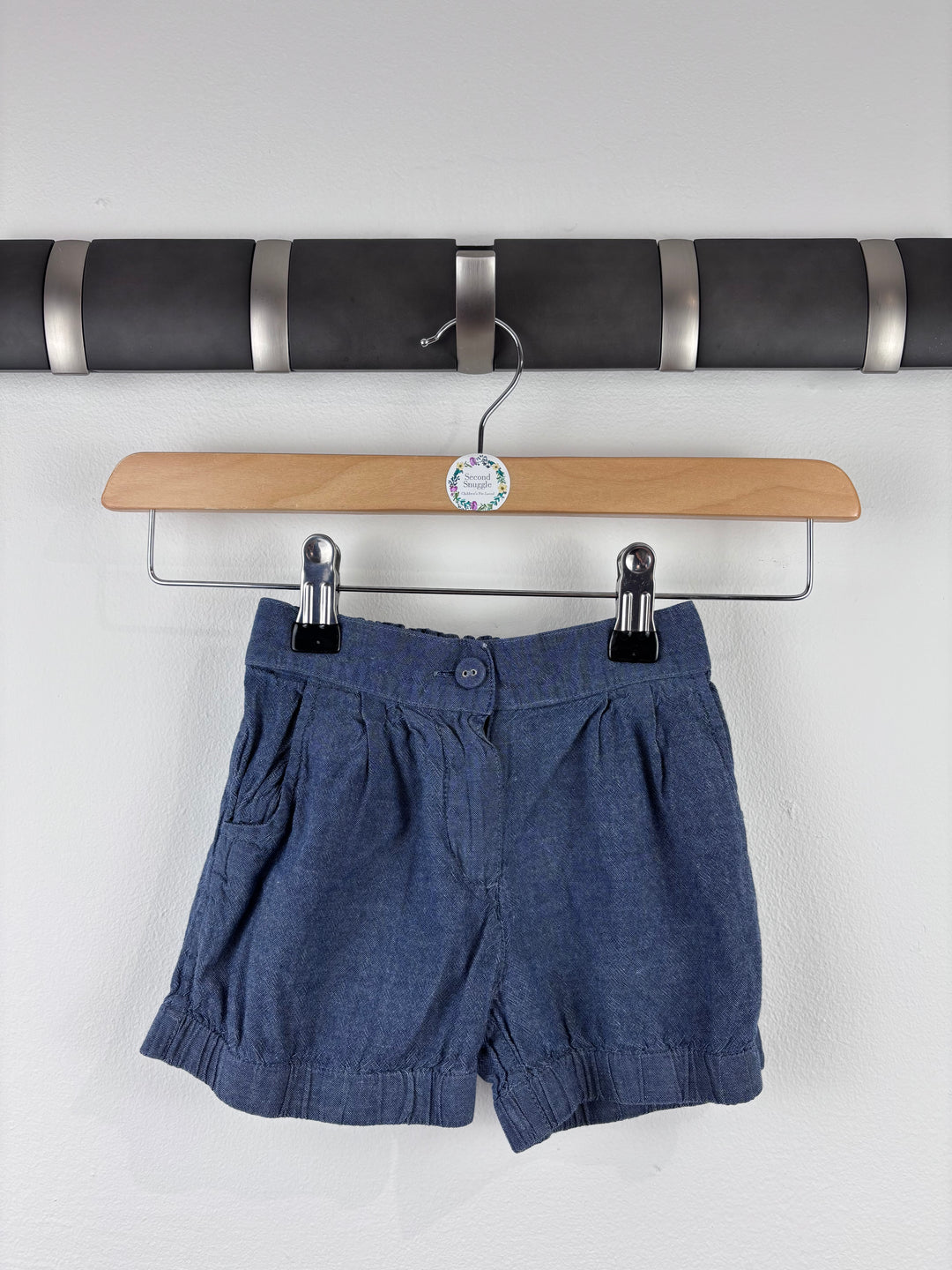 M&S Denim Look Shorts 2-3 Years (Marked 3-4)-Shorts-Second Snuggle Preloved