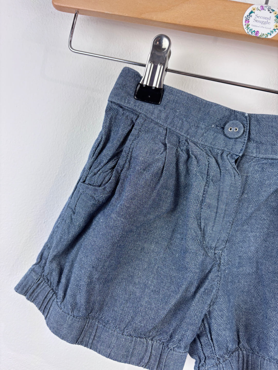 M&S Denim Look Shorts 2-3 Years (Marked 3-4)-Shorts-Second Snuggle Preloved