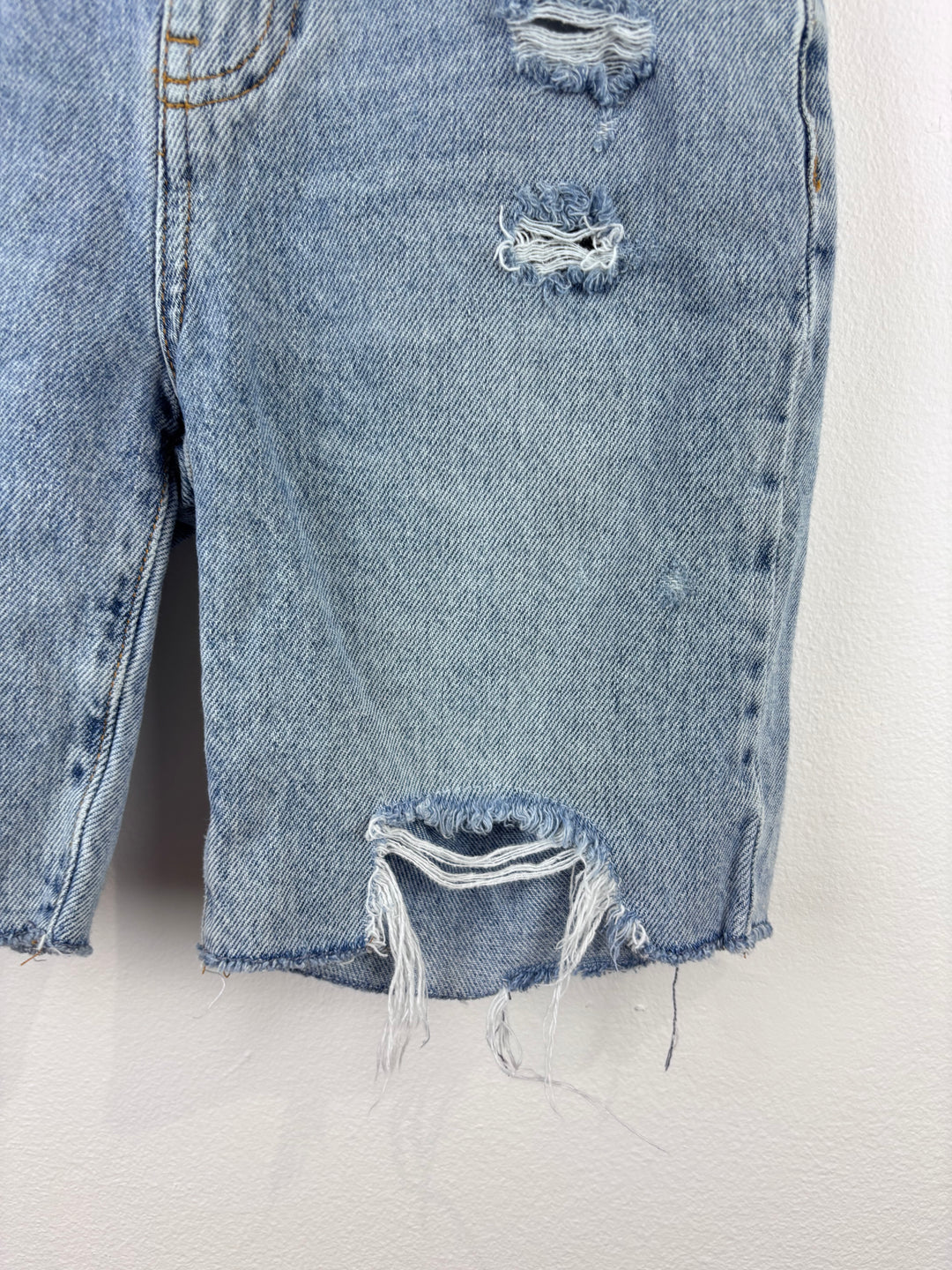Zara Distressed Denim Shorts 9 Years-Shorts-Second Snuggle Preloved