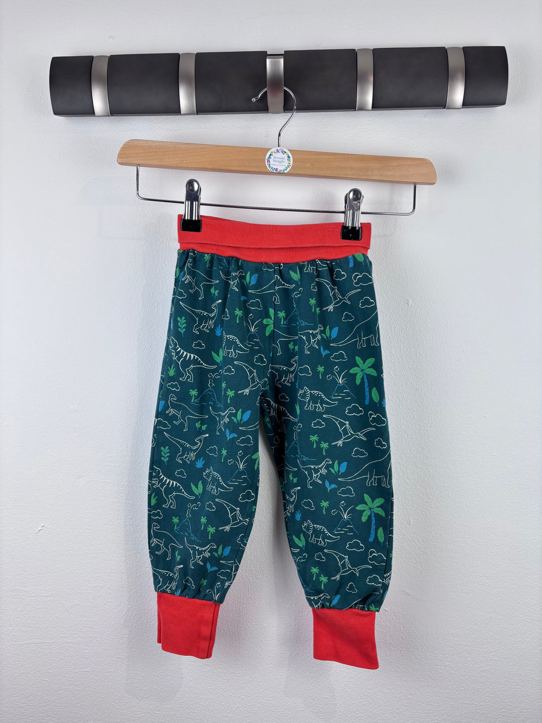 Frugi Dinosaur Joggers 18–24 Months-Trousers-Second Snuggle Preloved