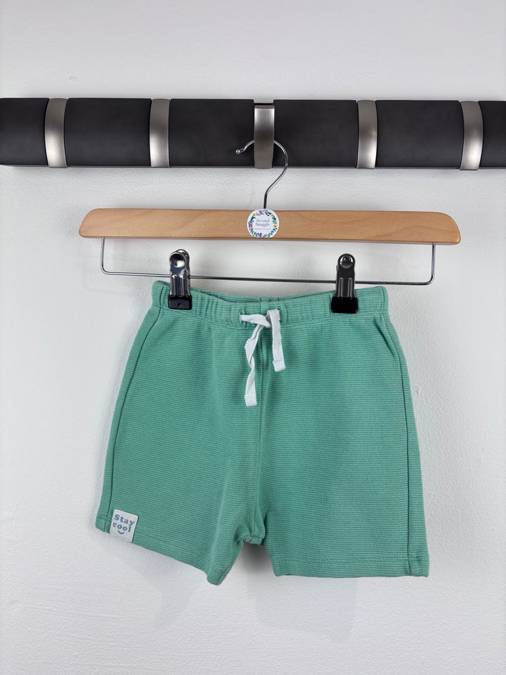 M&S Mint Green Shorts 18–24 Months-Shorts-Second Snuggle Preloved