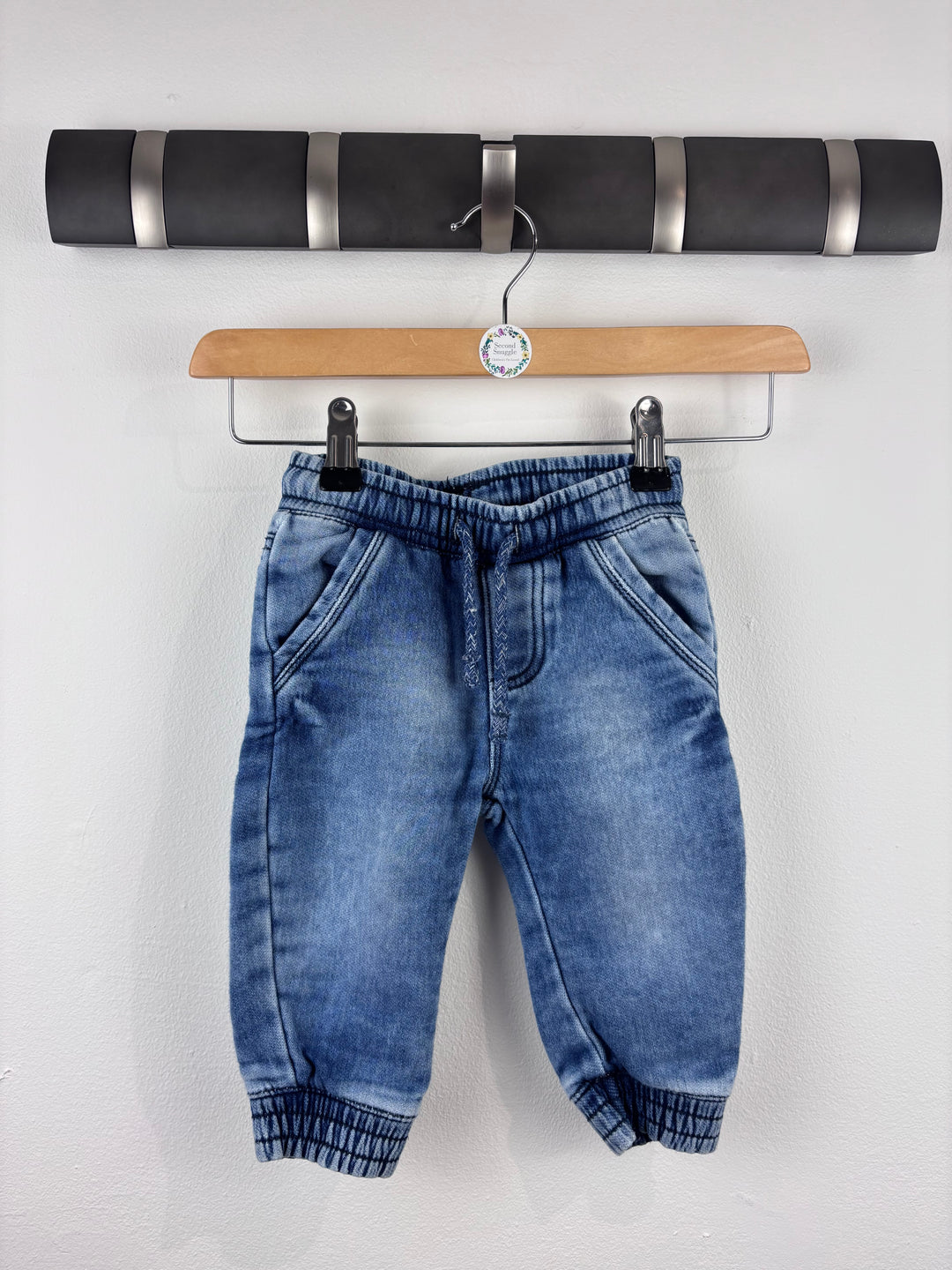 M&S Pull-On Jeans 9-12 Months-Trousers-Second Snuggle Preloved