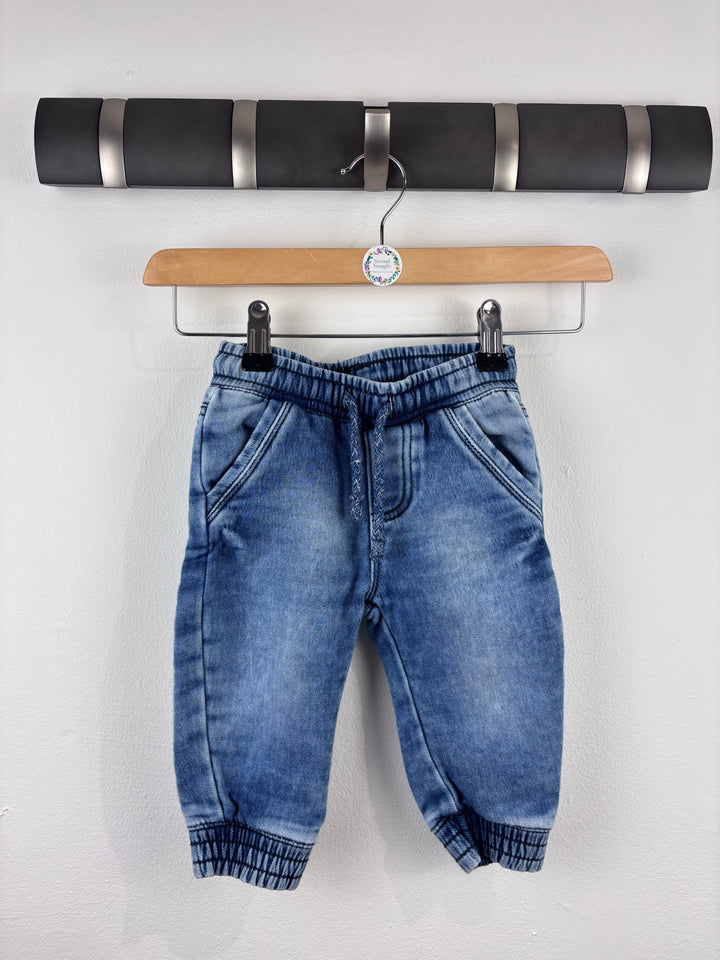 M&S Pull-On Jeans 9-12 Months-Trousers-Second Snuggle Preloved