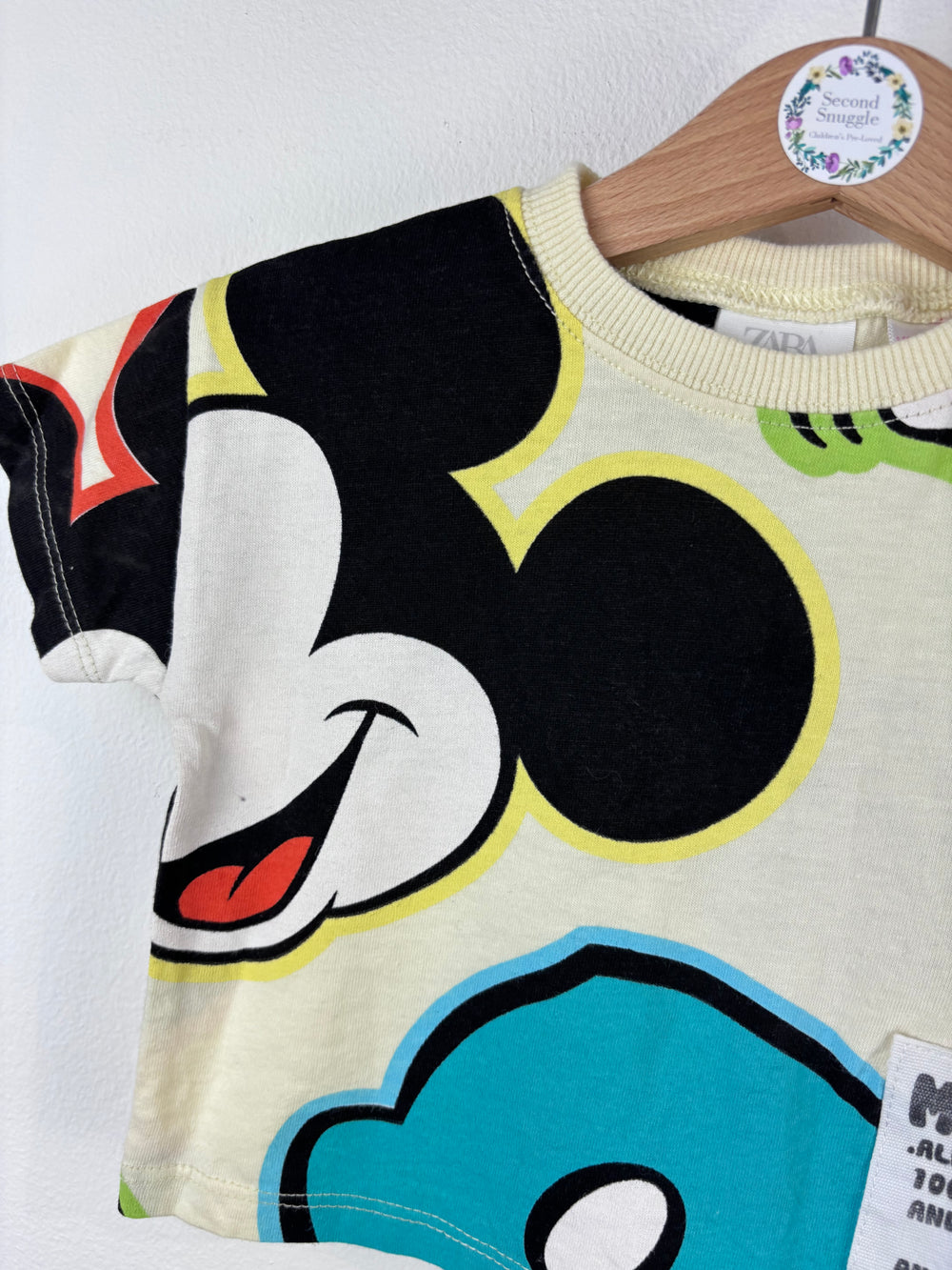 Zara Mickey & Ice Cream T-Shirts Set 3-6 Months-Tops-Second Snuggle Preloved