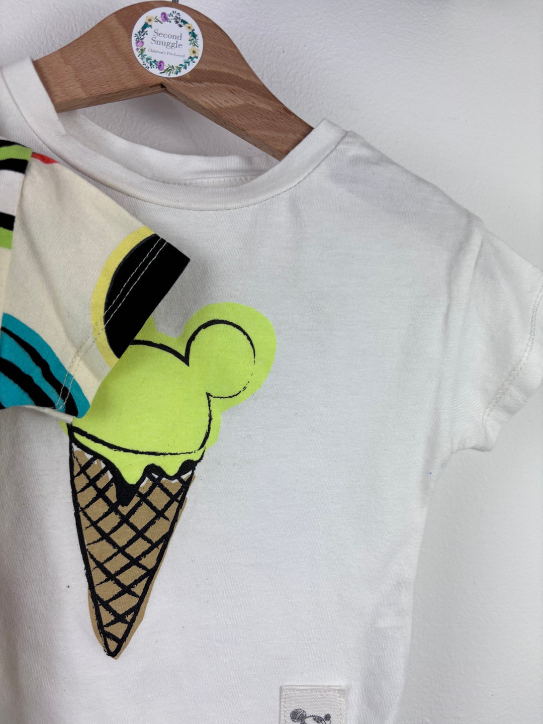Zara Mickey & Ice Cream T-Shirts Set 3-6 Months-Tops-Second Snuggle Preloved