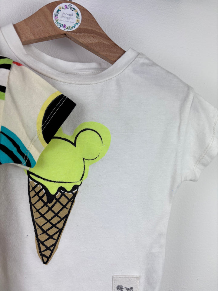 Zara Mickey & Ice Cream T-Shirts Set 3-6 Months-Tops-Second Snuggle Preloved