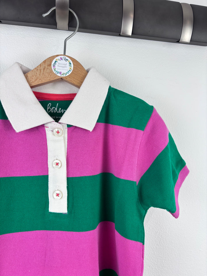 Boden Horse Stripe Polo Dress 6-7 Years-Dresses-Second Snuggle Preloved