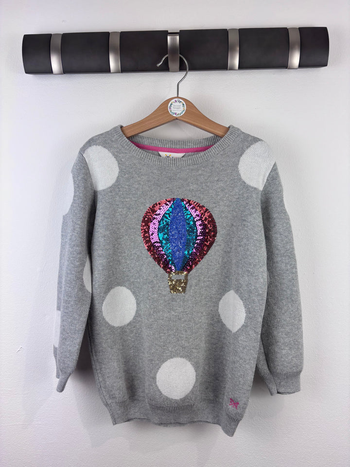 Crew Grey Polka Dot Jumper 6-7 Years-Jumpers-Second Snuggle Preloved