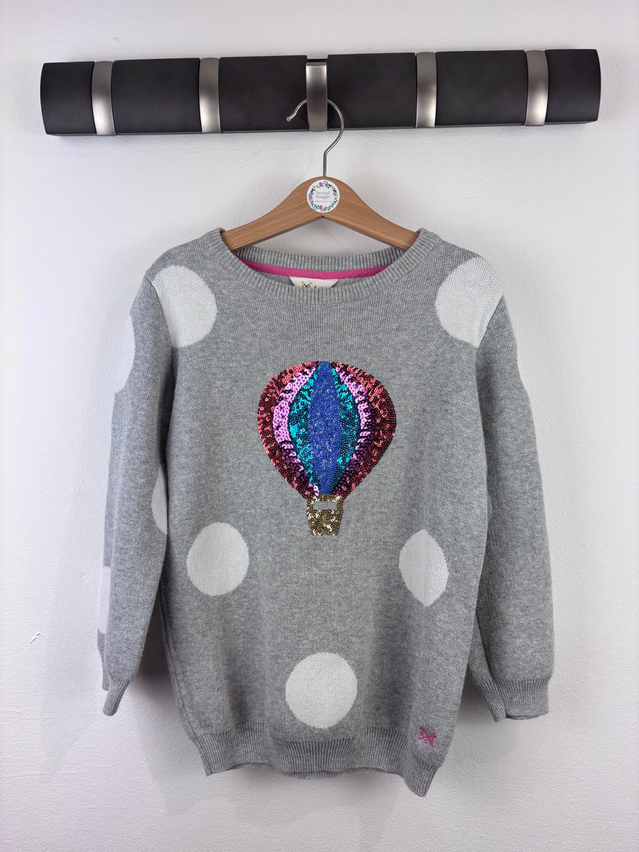 Crew Grey Polka Dot Jumper 6-7 Years-Jumpers-Second Snuggle Preloved
