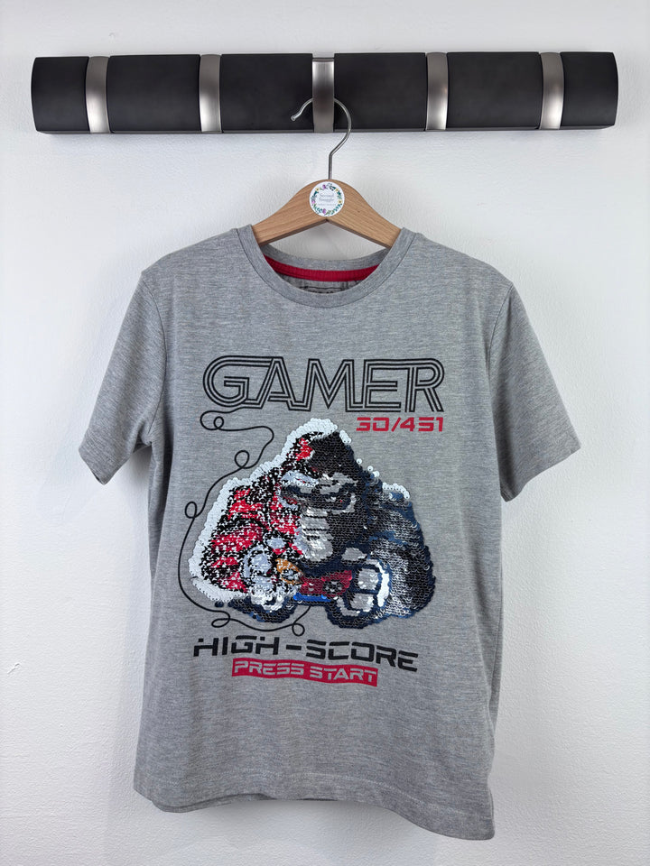 Next Gamer Sequin T-Shirt 6 Years-Tops-Second Snuggle Preloved