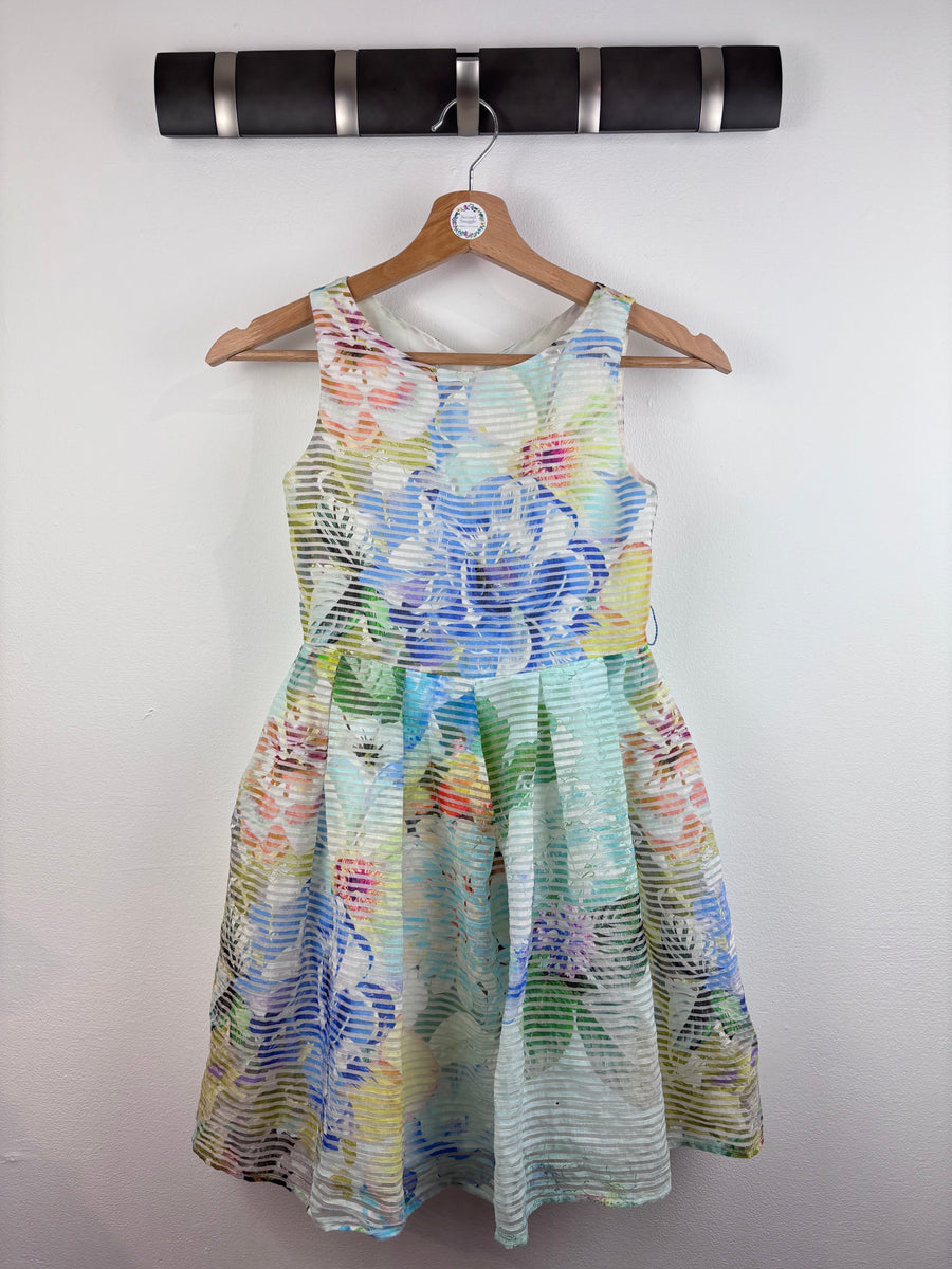 Jasper Conran Pastel Floral Dress 9 Years-Dresses-Second Snuggle Preloved