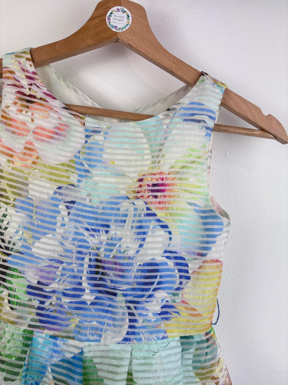 Jasper Conran Pastel Floral Dress 9 Years-Dresses-Second Snuggle Preloved