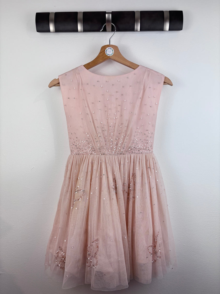 Next Pale Pink Sequin Dress 7 Years-Dresses-Second Snuggle Preloved